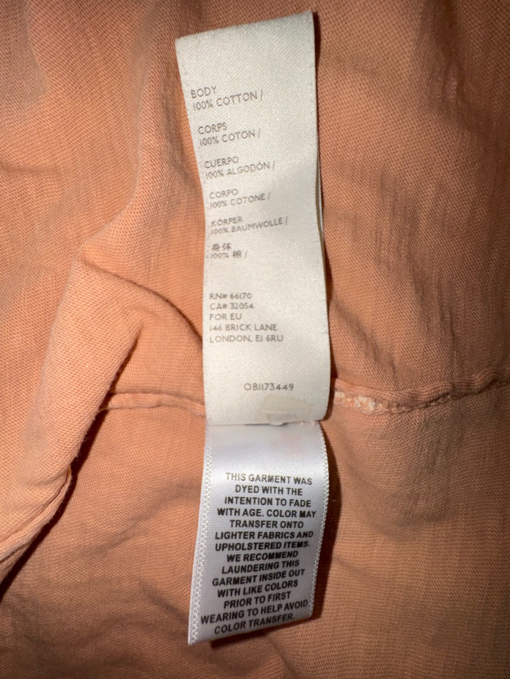 Free People We The Free You Rock Tee Peach Oversized Boxy T Shirt M - Picture 7 of 9